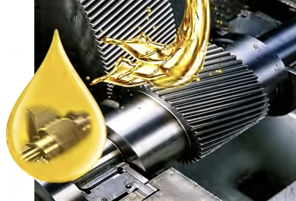 Oil lubrication system schematic